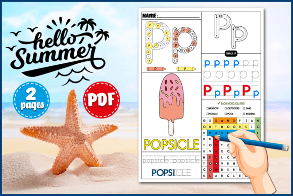 Download Summer Word Search | Writing Practice P - Summer Collection