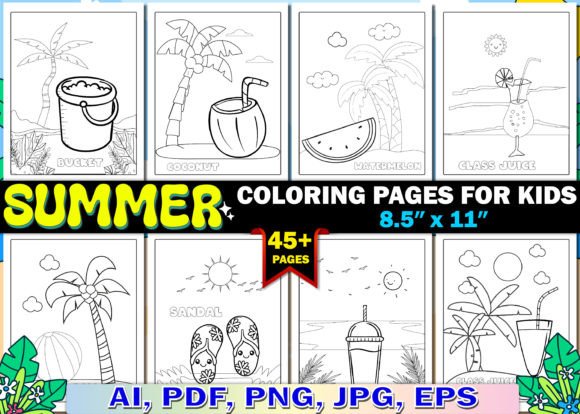 Download 45+ Summer Coloring Pages for Kids - Summer Collection