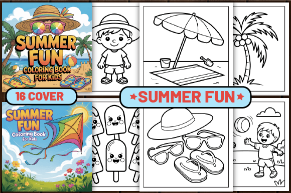 Download 76 Summer Fun Coloring Pages for Kids - Summer Collection