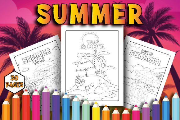 Download Summer Coloring Pages for Kids - Summer Collection