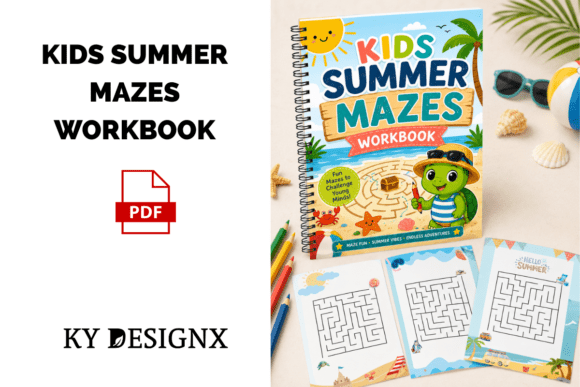 Download Kids Summer Mazes Workbook - Summer Collection