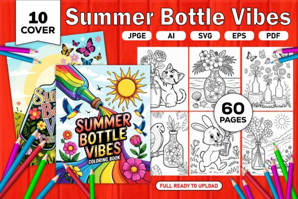 Download Summer Bottle Vibes Coloring Pages - Summer Collection