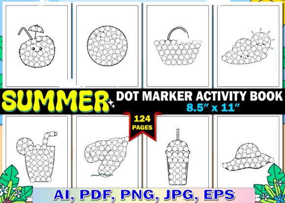 Download Summer Dot Marker Activity Book for Kids - Summer Collection