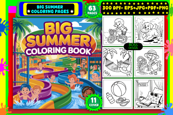 Download Big Summer Coloring Pages for Adults - Summer Collection