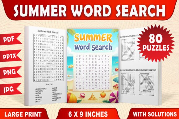 Download Summer Word Search - Large Print - Summer Collection