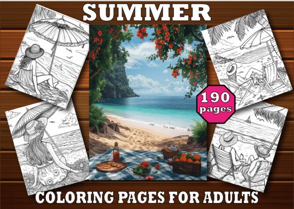 Download Summer Coloring Book for Adults - Summer Collection