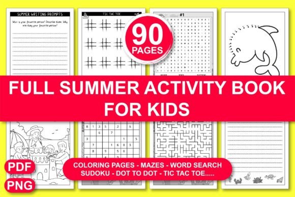 Download SUMMER ACTIVITY &amp; COLORING BOOK for KIDS - Summer Collection