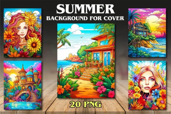 Download Summer Backgrounds for Covers - Summer Collection