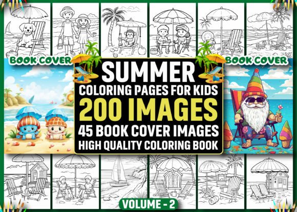 Download 200 Summer Coloring Pages for Kids - Summer Collection