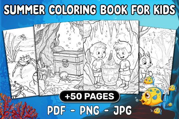 Download SUMMER COLORING BOOK for KIDS - Summer Collection