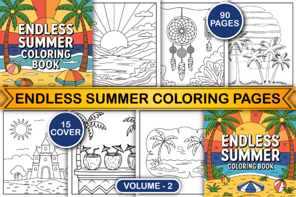 Download Endless Summer Coloring Pages for Adults - Summer Collection