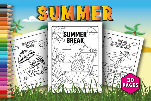 Download Summer Coloring Pages for Kids - Summer Collection