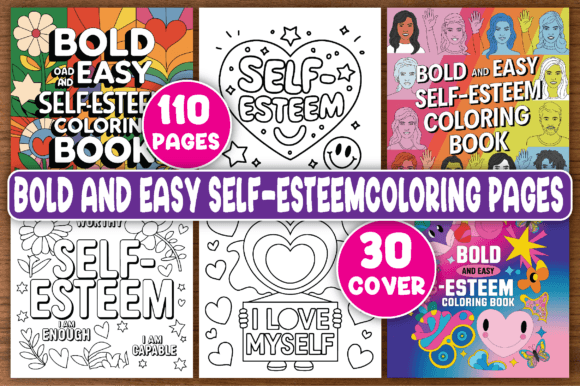 Download Bold and Easy Self-Esteem Coloring Pages - Premium Resources