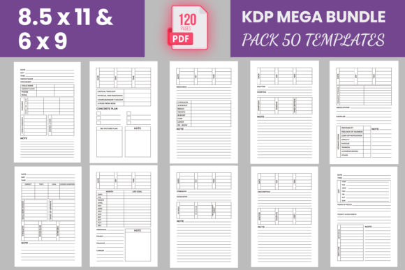 Download 50 KDP Interior Editable Bundle 3 - Kdp interior editable Collection