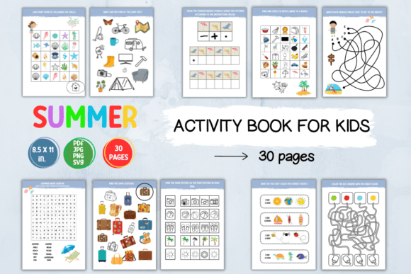 Download Summer Activity Book for Kids - Summer Collection