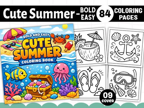 Download Bold Easy Cute Summer Coloring Pages - Summer Collection