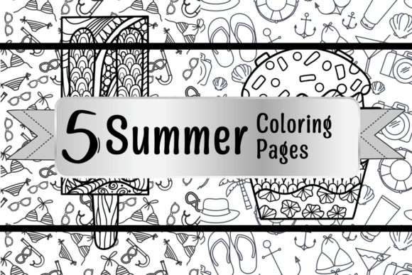 Download Summer Coloring Pages with Ice Cream - Summer Collection