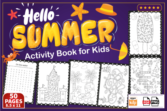 Download Hello Summer Activity Book for Kids - Summer Collection