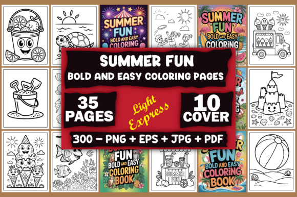 Download Summer Fun Coloring Pages for Kids - Summer Collection