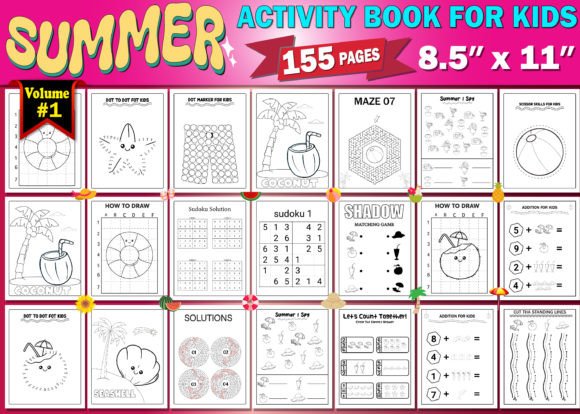 Download Summer Activity Book for Kids Vol - 1 - Summer Collection