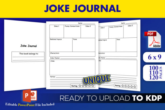 Download Joke Journal | KDP Interior Editable&nbsp; - Kdp interior editable Collection