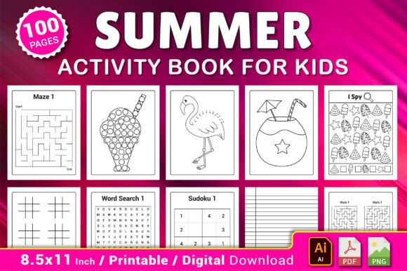 Download Summer Activity Book for Kids - Summer Collection